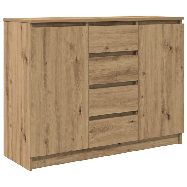 vidaXL Sideboard with Drawers Artisan Oak 100.5x35x76 cm
