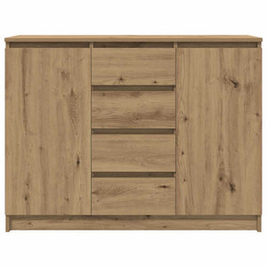 vidaXL Sideboard with Drawers Artisan Oak 100.5x35x76 cm