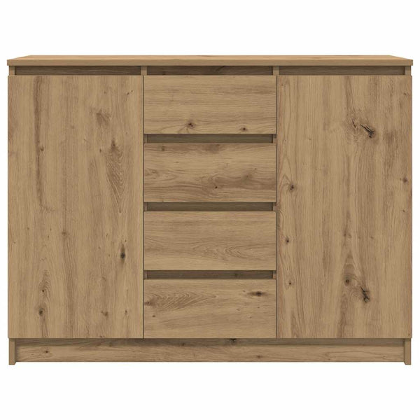 vidaXL Sideboard with Drawers Artisan Oak 100.5x35x76 cm