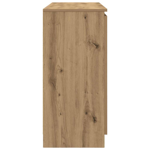 vidaXL Sideboard with Drawers Artisan Oak 100.5x35x76 cm
