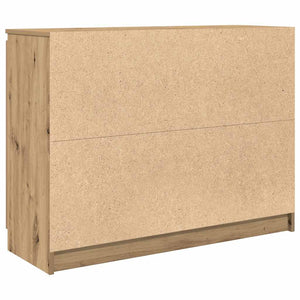 vidaXL Sideboard with Drawers Artisan Oak 100.5x35x76 cm