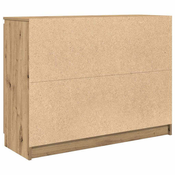 vidaXL Sideboard with Drawers Artisan Oak 100.5x35x76 cm
