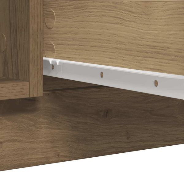 vidaXL Sideboard with Drawers Artisan Oak 100.5x35x76 cm