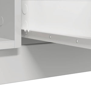 Weißes Sideboard mit Schubladen, 100,5 cm
