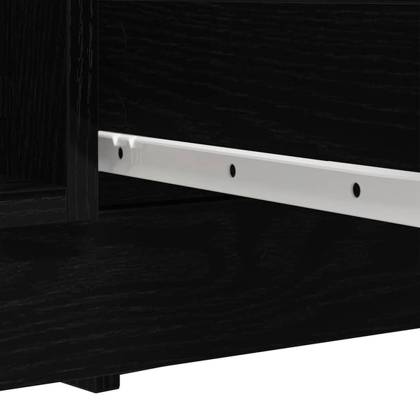 Sideboard Schwarz Eichen-Optik mit Schubladen
