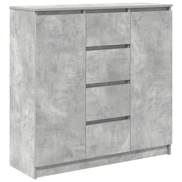 Sideboard Betongrau mit Schubladen 100,5 cm