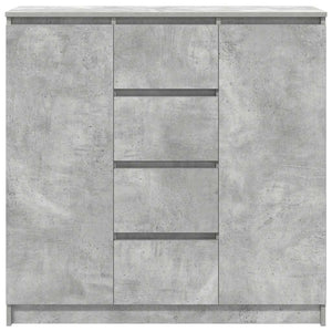 Sideboard Betongrau mit Schubladen 100,5 cm