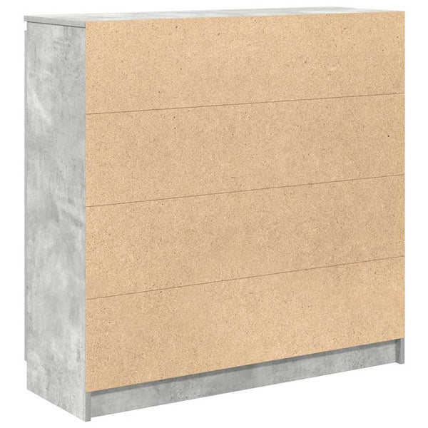 Sideboard Betongrau mit Schubladen 100,5 cm
