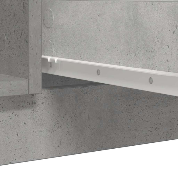 Sideboard Betongrau mit Schubladen 100,5 cm