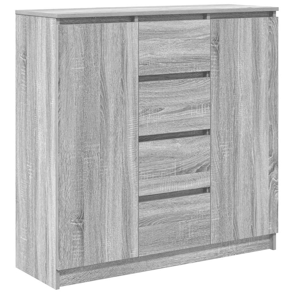 vidaXL Sideboard with Drawers Grey Sonoma 100.5x35x98.5 cm