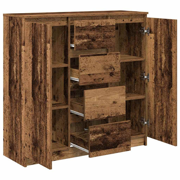 Sideboard Altholz-Optik mit Schubladen, 100,5 cm