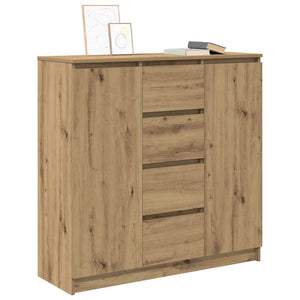 vidaXL Sideboard with Drawers Artisan Oak 100.5x35x98.5 cm