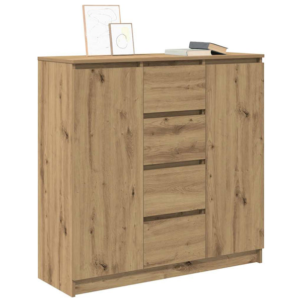vidaXL Sideboard with Drawers Artisan Oak 100.5x35x98.5 cm