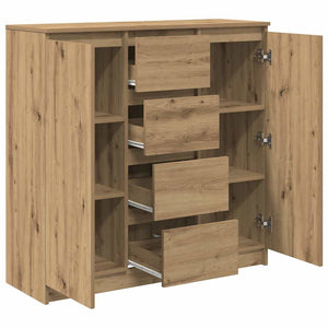 vidaXL Sideboard with Drawers Artisan Oak 100.5x35x98.5 cm