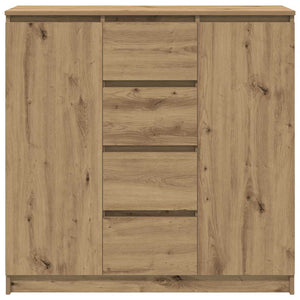 vidaXL Sideboard with Drawers Artisan Oak 100.5x35x98.5 cm