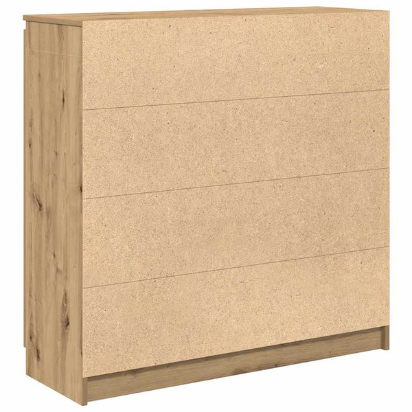 vidaXL Sideboard with Drawers Artisan Oak 100.5x35x98.5 cm