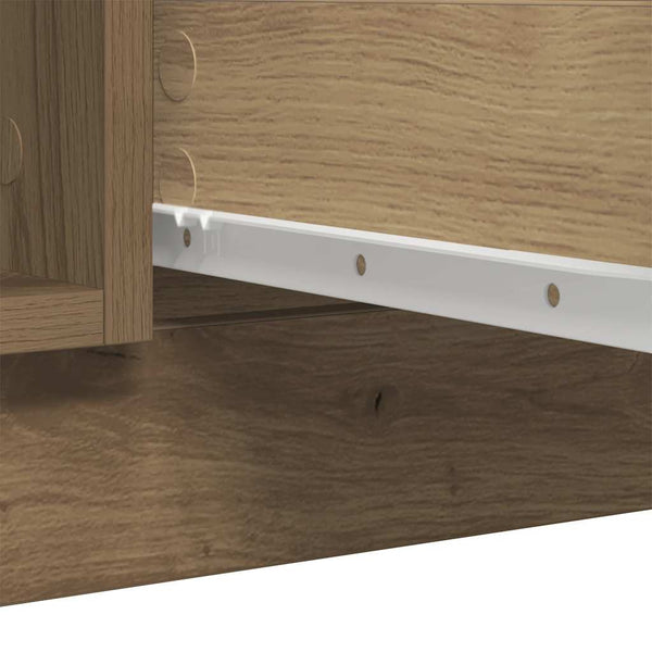 vidaXL Sideboard with Drawers Artisan Oak 100.5x35x98.5 cm