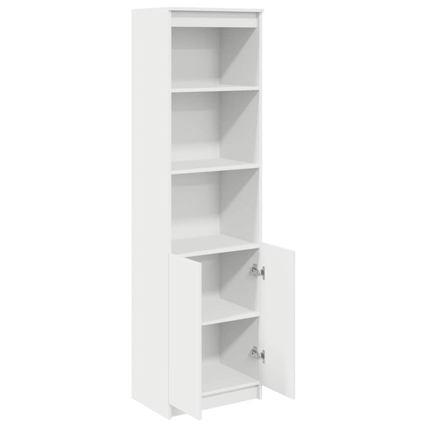 Highboard Weiß 50x35x180 cm