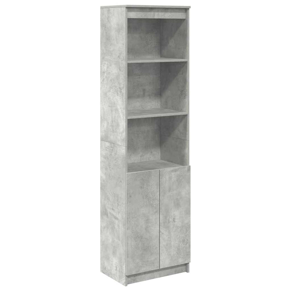 Highboard Betongrau 50x35x180 cm