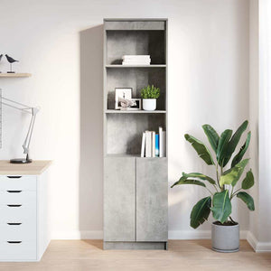 Highboard Betongrau 50x35x180 cm