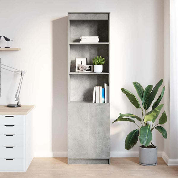 Highboard Betongrau 50x35x180 cm