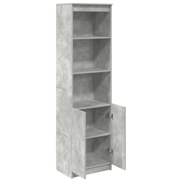 Highboard Betongrau 50x35x180 cm