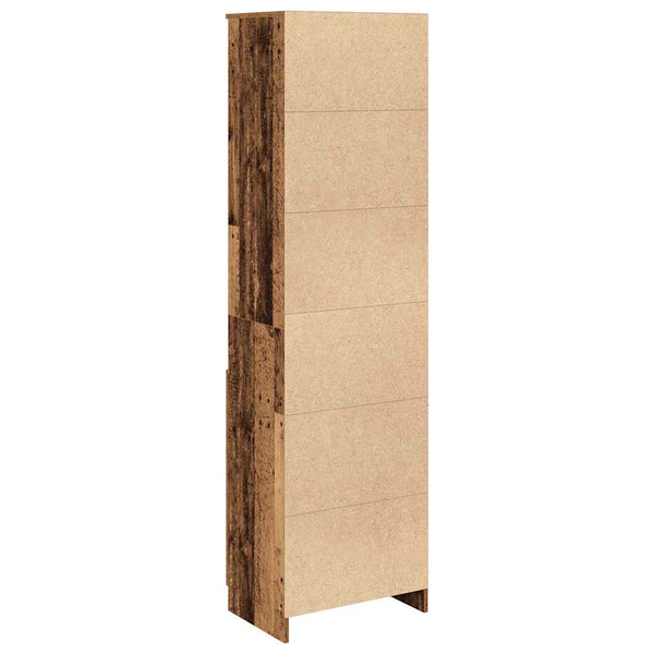 Highboard Altholz-Optik 50x35x180 cm