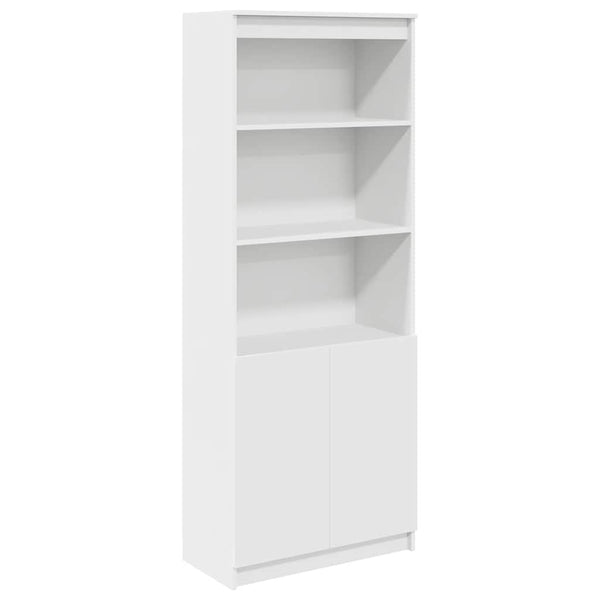 Highboard Weiß 70x35x180 cm