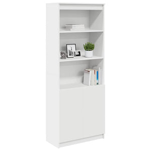 Highboard Weiß 70x35x180 cm