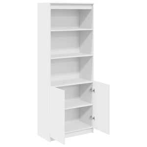 Highboard Weiß 70x35x180 cm