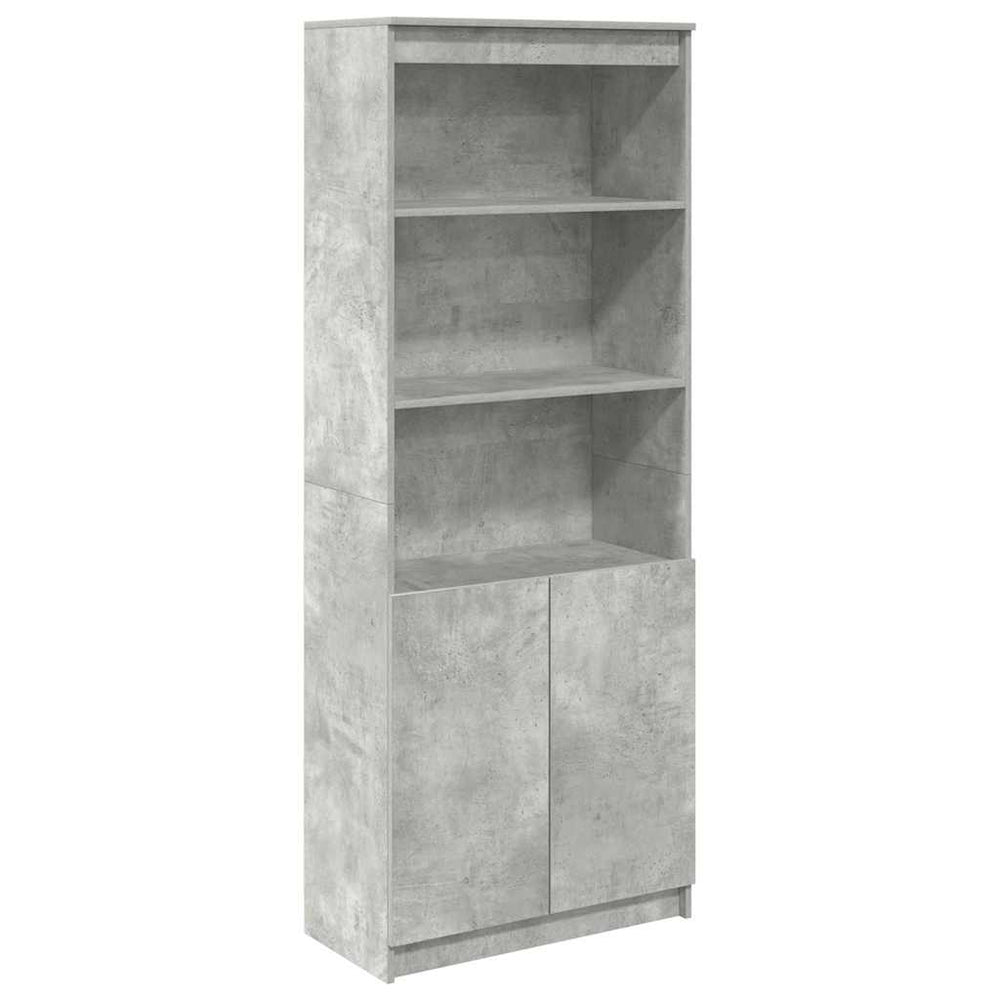 Highboard Betongrau 70x35x180 cm
