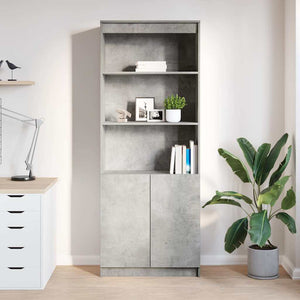 Highboard Betongrau 70x35x180 cm