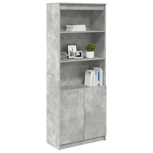 Highboard Betongrau 70x35x180 cm