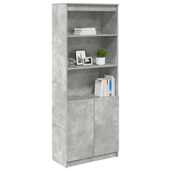 Highboard Betongrau 70x35x180 cm