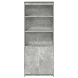 Highboard Betongrau 70x35x180 cm