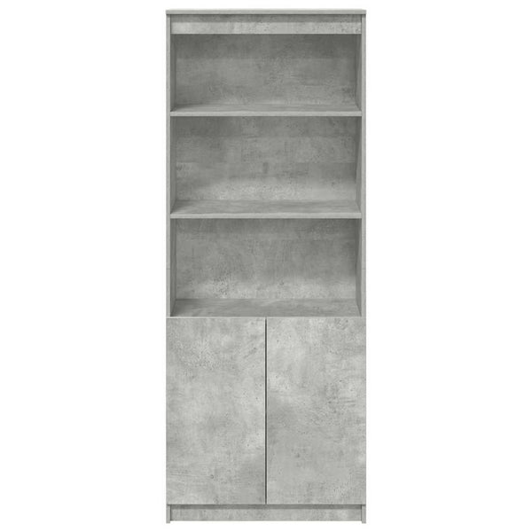 Highboard Betongrau 70x35x180 cm