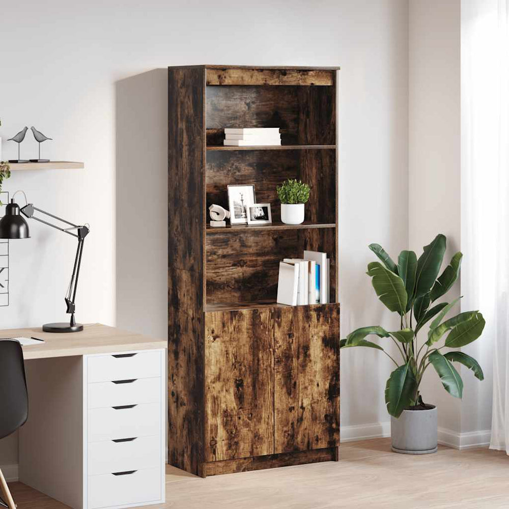 Highboard Räuchereiche 70x35x180cm