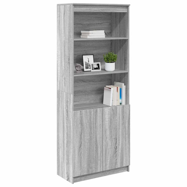 Highboard Grau Sonoma 70x35x180 cm