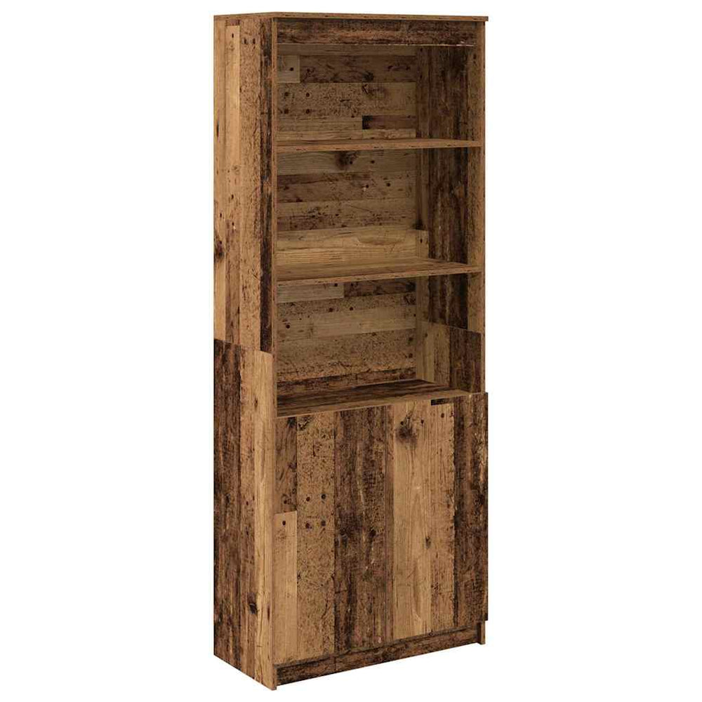 Highboard Altholz-Optik 70x35x180 cm