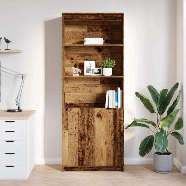 Highboard Altholz-Optik 70x35x180 cm