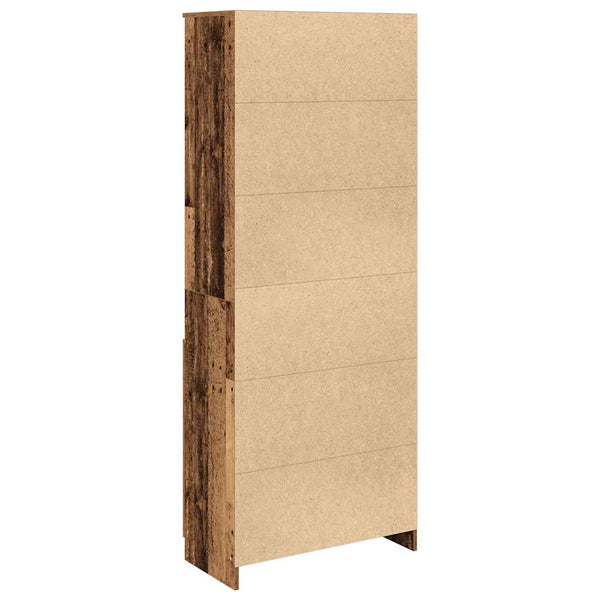 Highboard Altholz-Optik 70x35x180 cm