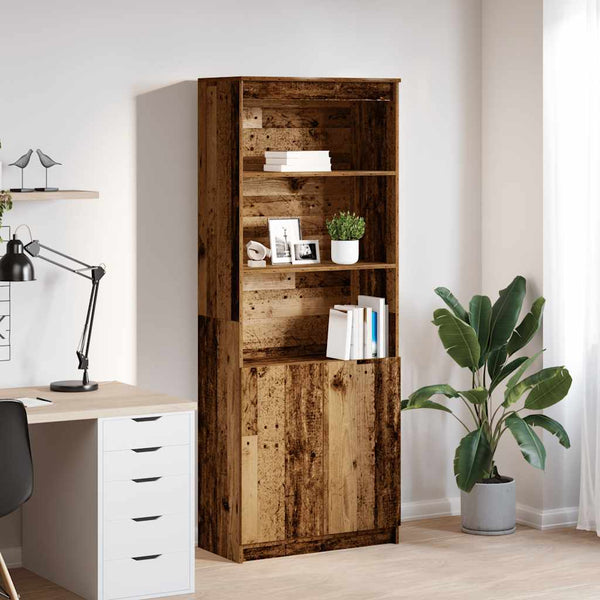 Highboard Altholz-Optik 70x35x180 cm
