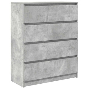Betongraues Sideboard 80x35x99 cm