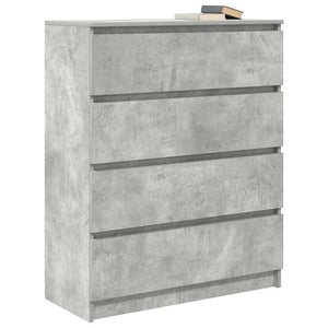 Betongraues Sideboard 80x35x99 cm