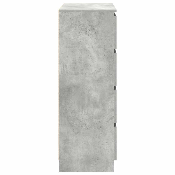 Betongraues Sideboard 80x35x99 cm