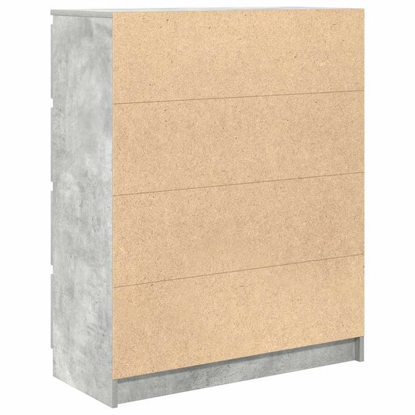 Betongraues Sideboard 80x35x99 cm