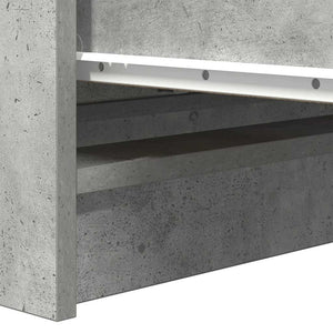 Betongraues Sideboard 80x35x99 cm