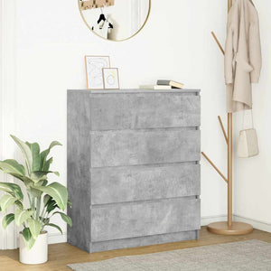 Betongraues Sideboard 80x35x99 cm