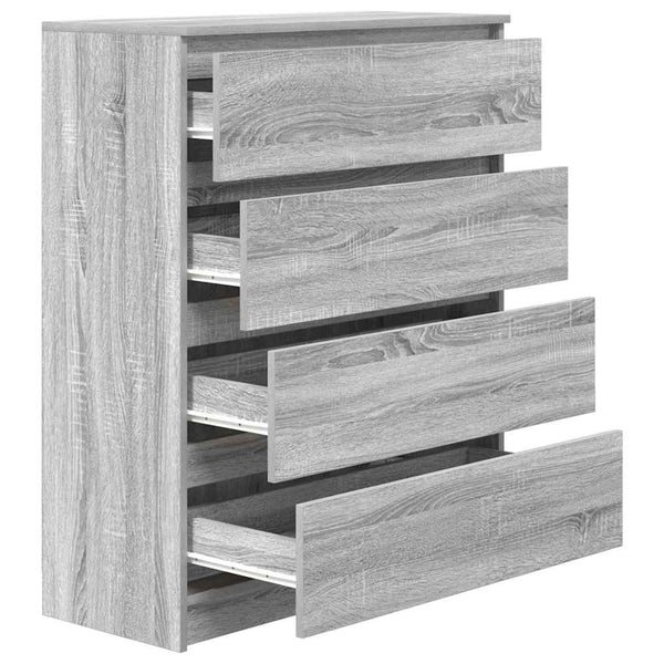 Sideboard Grau Sonoma 80x35x99 cm