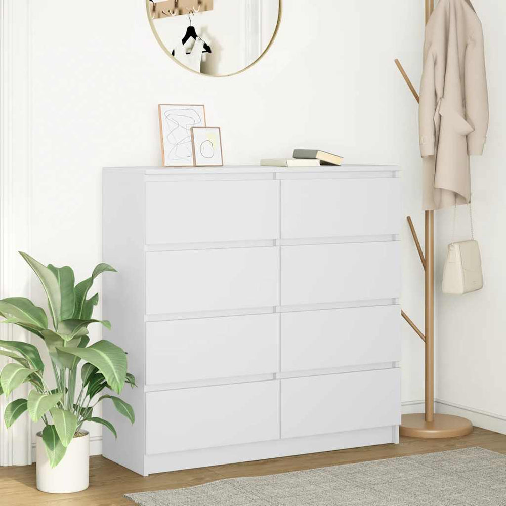 Weißes Sideboard 100 cm Holzwerkstoff